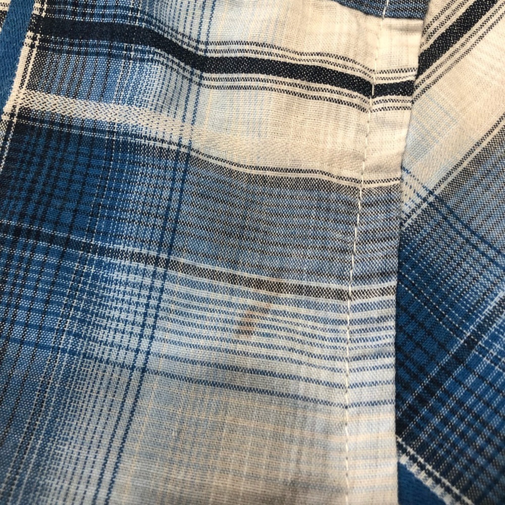 Men's Anchor Blue Short-Sleeve Button Down - Picture 3 of 4